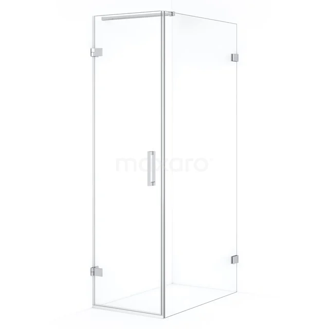 Diamond Douchecabine | 100x60 cm Chroom Helder glas Draaideur Rechthoek CDA210610120C