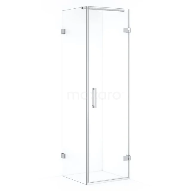 Glas Duschkabine, quadratisches Design, klares Sicherheitsglas, rostfreie Scharniere, geeignet für moderne Bäder.