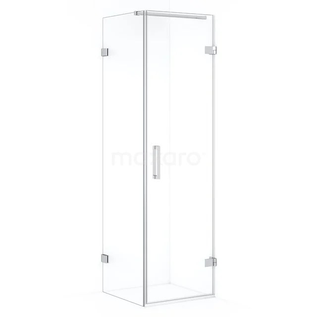 Glas Duschkabine, quadratisches Design, klares Sicherheitsglas, rostfreie Scharniere, geeignet für moderne Bäder.