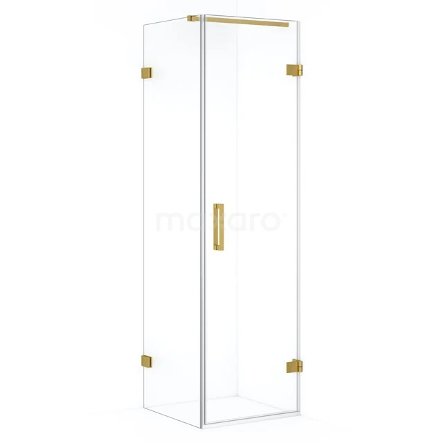 Diamond Shower enclosure | 60x60 cm Gold Clear glass Pivot door Square CDA220606120GG