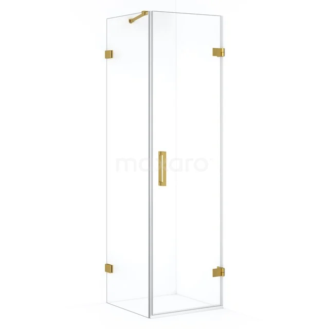 Diamond Shower enclosure | 60x50 cm Gold Clear glass Pivot door Rectangle CDA220605220GG