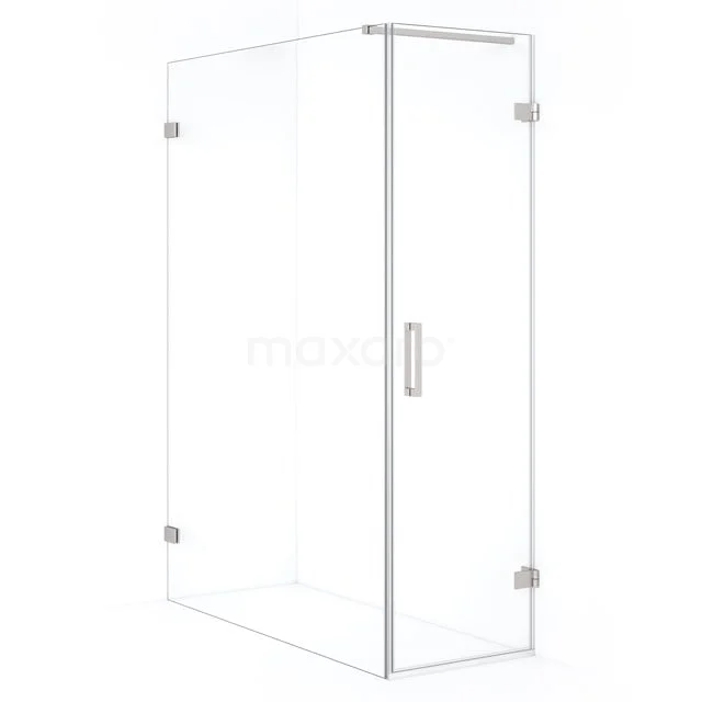 Diamond Duschkabine | 140x60 cm Edelstahl Drehtür Rechteck CDA220614120BR Glas Duschkabine mit Eckeinstieg, klarem Sicherheitsglas, minimalistischem Design und verchromter Ausführung für moderne Bäder.