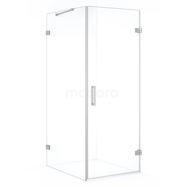 Diamond Shower enclosure | 100x70 cm Stainless steel Clear glass Pivot door Rectangle CDA220710220BR