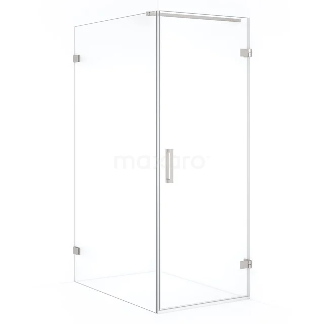 Diamond Shower enclosure | 120x70 cm Stainless steel Clear glass Pivot door Rectangle CDA220712120BR