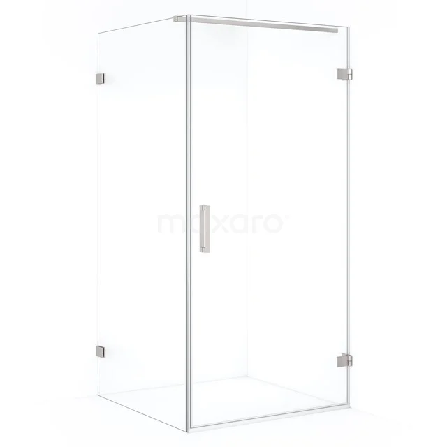 Diamond Douchecabine | 100x90 cm Rvs Helder glas Draaideur Rechthoek CDA220910120BR