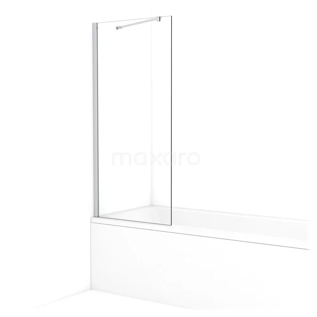 Diamond Bath screen | 70 cm Chrome Clear glass BDA07210C