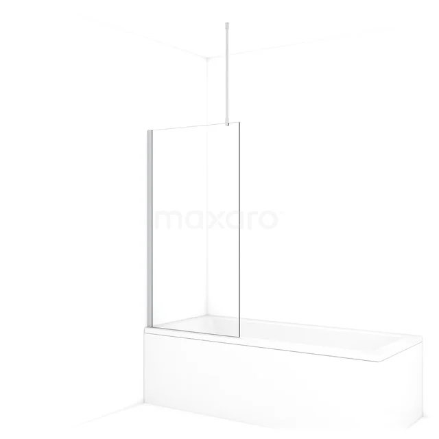 Diamond Bath screen | 75 cm Chrome Clear glass BDA075710C