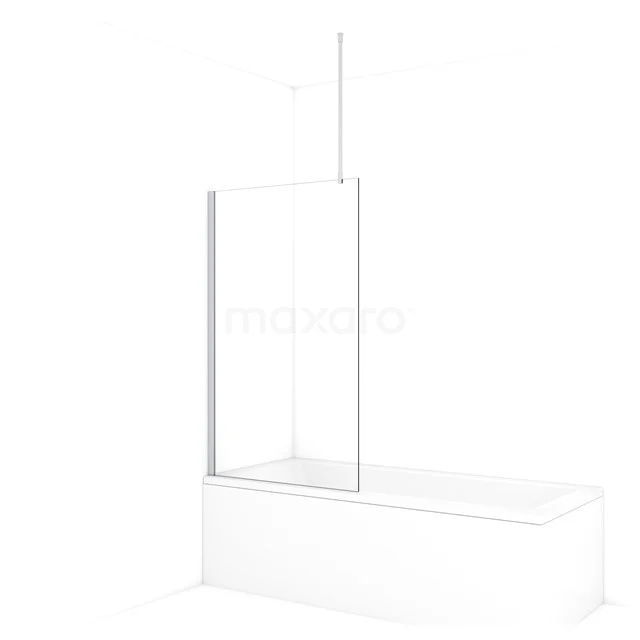 Diamond Bath screen | 90 cm Chrome Clear glass BDA09710C