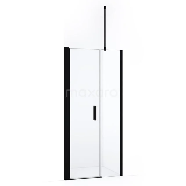 Diamond Shower door | 100 cm Matte black Clear glass Pivot door DDC106041710MBN
