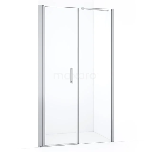 Diamond Shower door | 110 cm Chrome Clear glass Pivot door DDC106051210CN