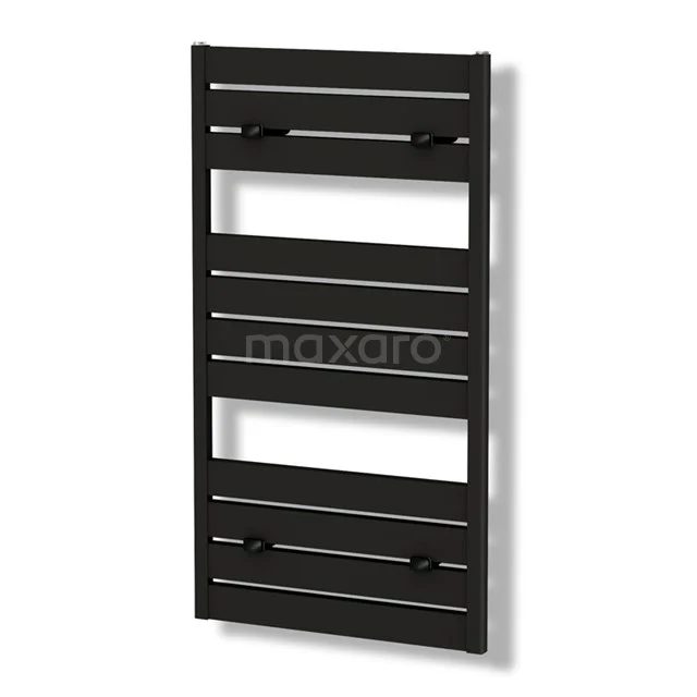 Pluto Handdoekradiator | 60x120 cm Mat zwart 749 W att Aluminium Centrale verwarming DR60_0612SBN