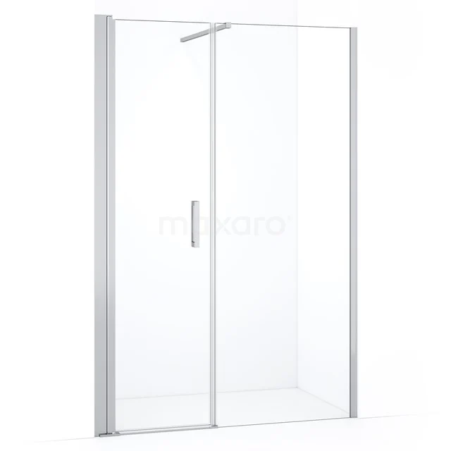 Diamond Shower door | 140 cm Chrome Clear glass Pivot door DDC106081110CN