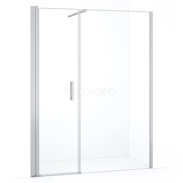 Duschtür Diamond DDC106101110CN Klarer Glas Duschwand mit Schiebetür, Aluminium Profil und modernem Design, perfekt für eine schlichte Badezimmergestaltung.