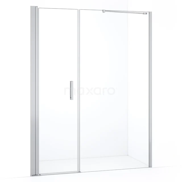 Diamond Shower door | 160 cm Chrome Clear glass Pivot door DDC106101210CN