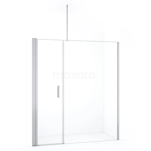 Diamond Shower door | 180 cm Chrome Clear glass Pivot door DDC106121710CN