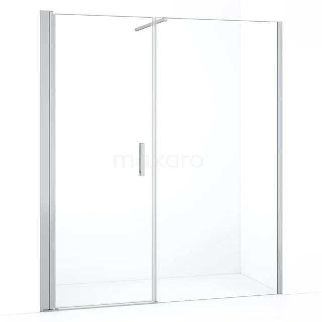 Glas Duschwand mit Schiebetür, modernes Design, Klarglas und Aluminium Profil, perfekt für ein stilvolles Badezimmer.