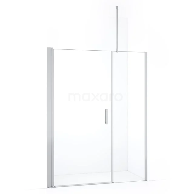 Diamond Shower door | 140 cm Chrome Clear glass Pivot door DDC109051710CN