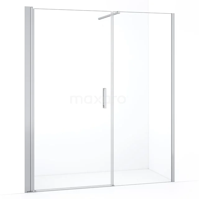 Diamond Shower door | 170 cm Chrome Clear glass Pivot door DDC109081110CN
