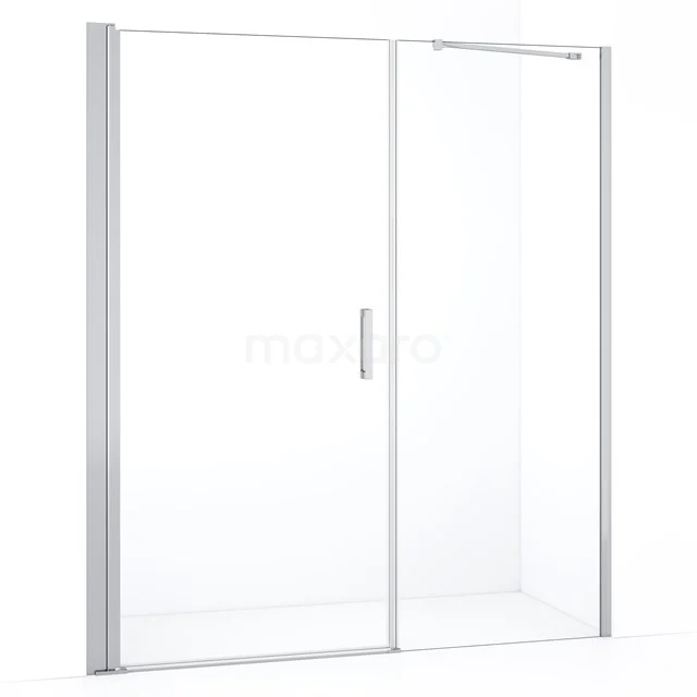 Diamond Shower door | 170 cm Chrome Clear glass Pivot door DDC109081210CN