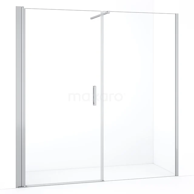 Diamond Shower door | 190 cm Chrome Clear glass Pivot door DDC110091110CN