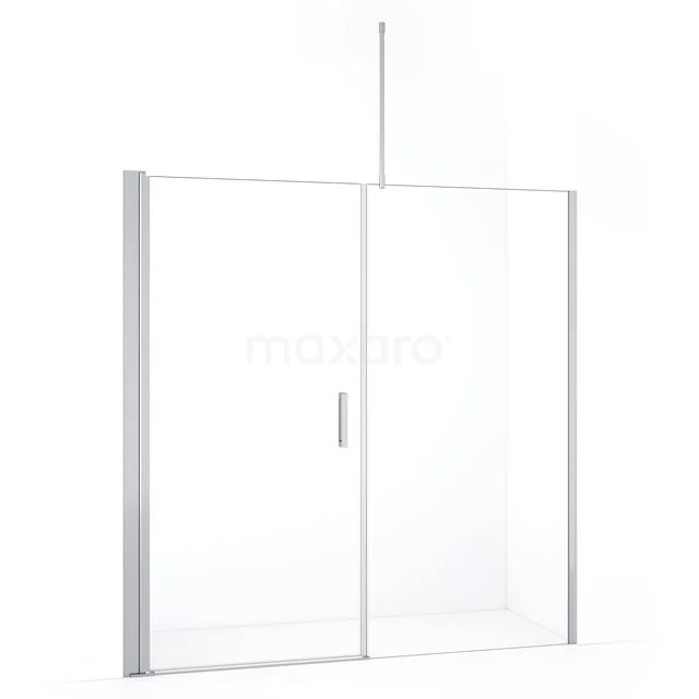 Diamond Shower door | 180 cm Chrome Clear glass Pivot door DDC109091710CN
