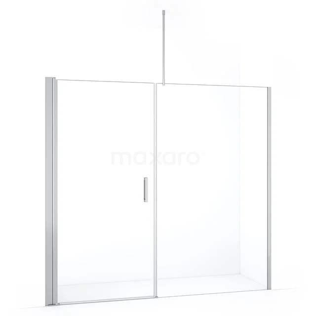 Glasene Duschwand mit Schiebetür, Aluminium Profil, modernes Design, ideal als elegante Trennwand für jedes Badezimmer.