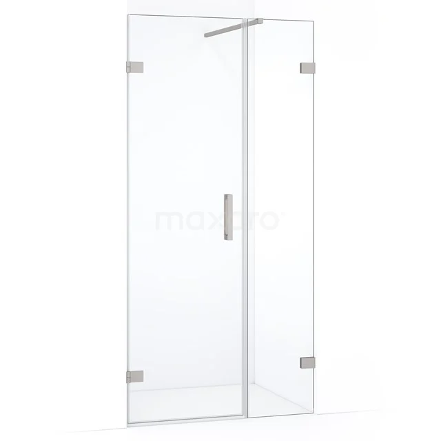 Diamond Shower door | 85 cm Stainless steel Clear glass Pivot door DDC210603120BR
