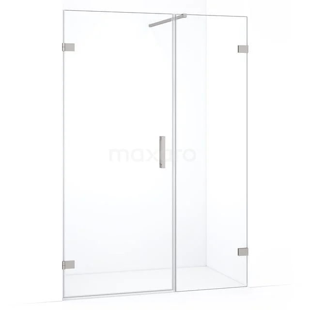 Diamond Douchedeur | 125 cm Rvs Helder glas Draaideur DDC210706120BR