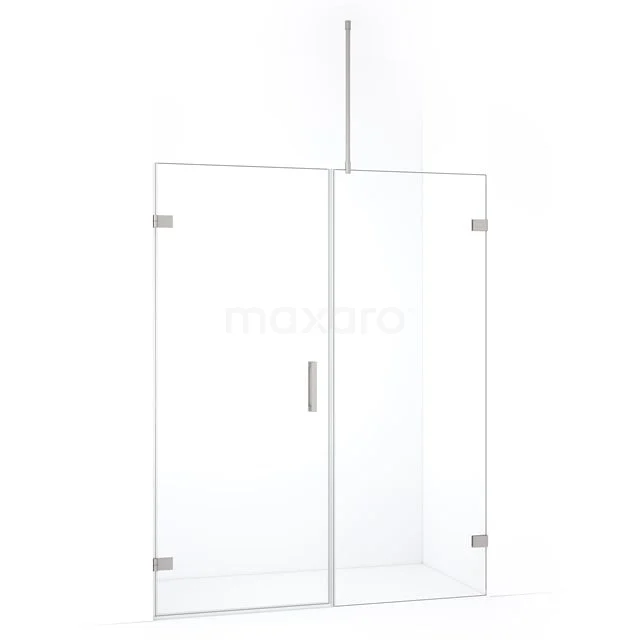 Duschtür Diamond DDC210707720BR Glas Duschwand mit Scharnier Tür, rahmenloses Design, klares Sicherheitsglas, ideal für ein modernes Badezimmer.