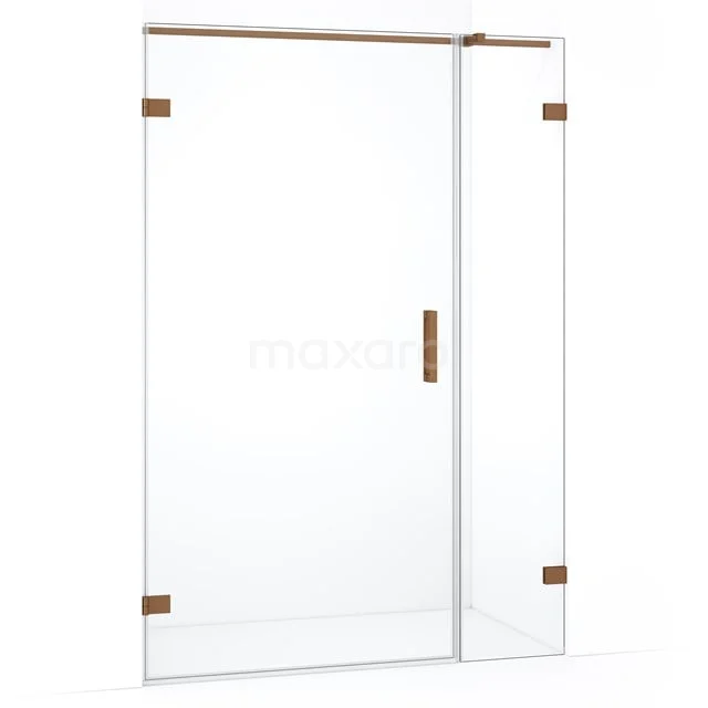 Duschtür Diamond DDC210904320KP Glas Duschwand mit bronzen Akzenten, straffes Design und minimalistischer Stil, ideal für ein modernes Badezimmer.