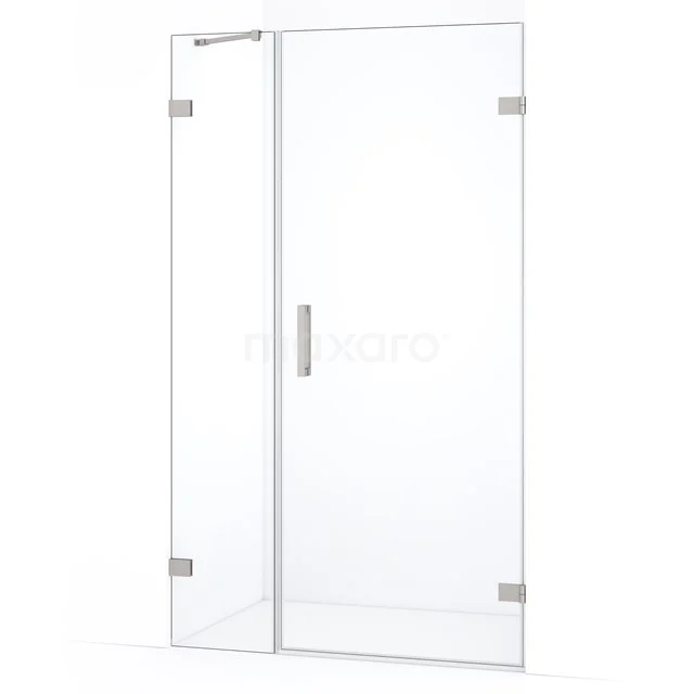 Diamond Shower door | 115 cm Stainless steel Clear glass Pivot door DDC220804220BR
