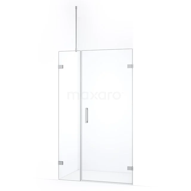 Diamond Shower door | 105 cm Chrome Clear glass Pivot door DDC220803720C