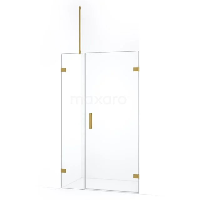 Diamond Shower door | 105 cm Gold Clear glass Pivot door DDC220803720GG