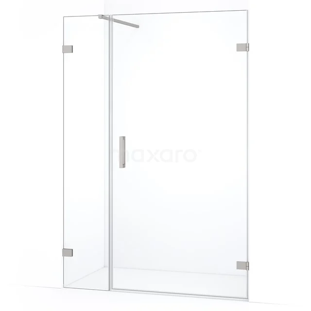 Diamond Shower door | 135 cm Stainless steel Clear glass Pivot door DDC221004120BR