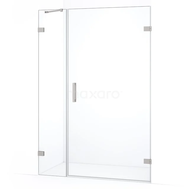Diamond Shower door | 135 cm Stainless steel Clear glass Pivot door DDC221004220BR
