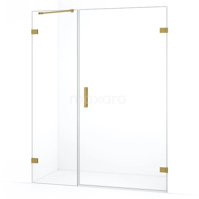 Diamond Douchedeur | 155 cm Goud Helder glas Draaideur DDC221006220GG