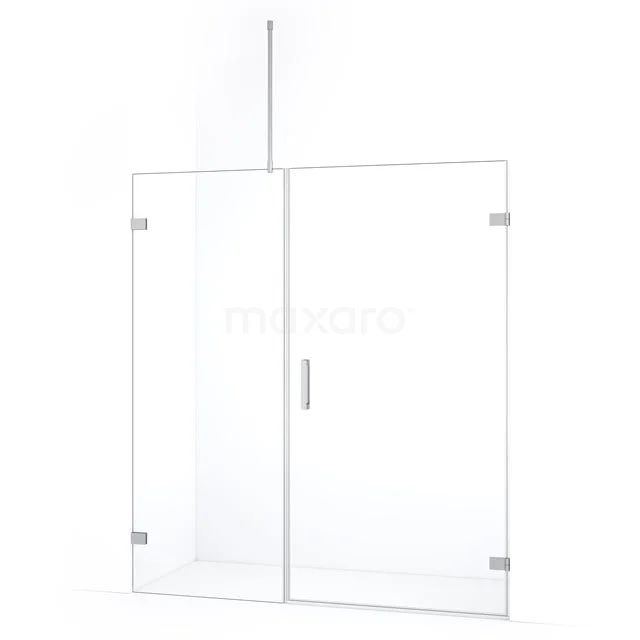 Diamond Duschtür | 175 cm Chrom Klarglas Drehtür DDC221008720C Glas Duschwand mit Tür, klares Sicherheitsglas, minimalistisches Design, ideal für ein modernes Badezimmer.