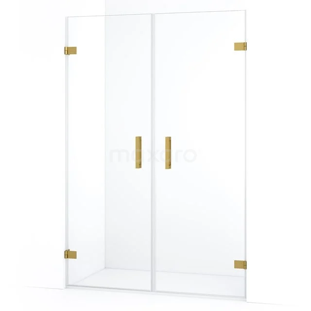 Diamond Douchedeur | 135 cm Goud Helder glas Pendeldeur DDE2070720GG