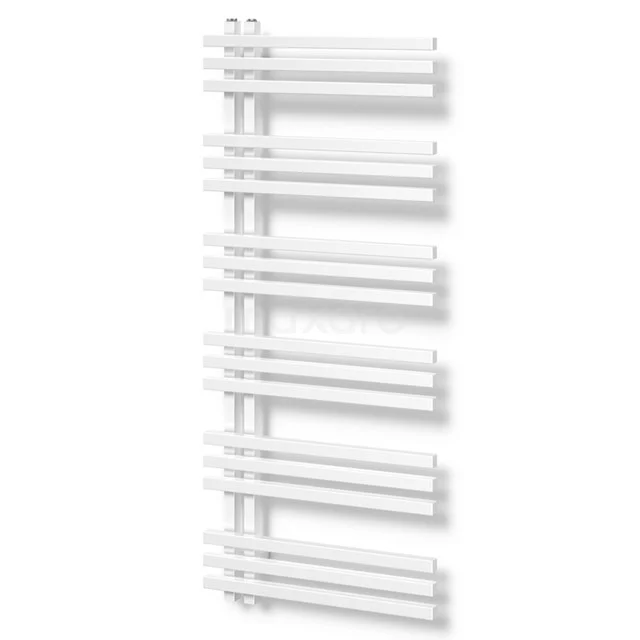 Kepler Handdoekradiator | 55x130 cm Hoogglans wit 1001 Watt Aluminium Centrale verwarming DR63_0513GWN