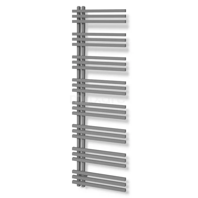 Kepler Handdoekradiator | 55x174 cm Lichtgrijs 1242 W att Aluminium Centrale verwarming DR63_0517RLN