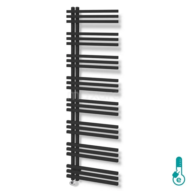 Kepler  Radiator Elektrisch | 55x174 cm Mat zwart 1242 W att Aluminium DR63_0517SBN-E