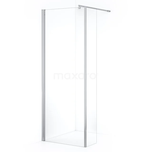 Zircon Comfort Inloopdouche | 70 cm Chroom Helder glas Vaste wand met zijwand GH-0703011