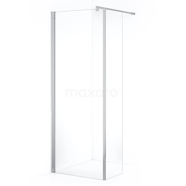 Zircon Comfort Inloopdouche | 70 cm Chroom Helder glas Vaste wand met zijwand GH-0704011