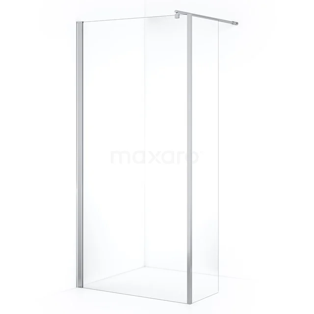 Zircon Comfort Inloopdouche | 90 cm Chroom Helder glas Vaste wand met zijwand GH-0904011