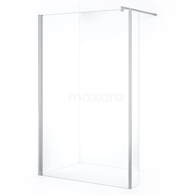 Zircon Comfort begehbare Dusche | 120 cm Chrom  Feste Wand mit Seitenwand GH-1202011