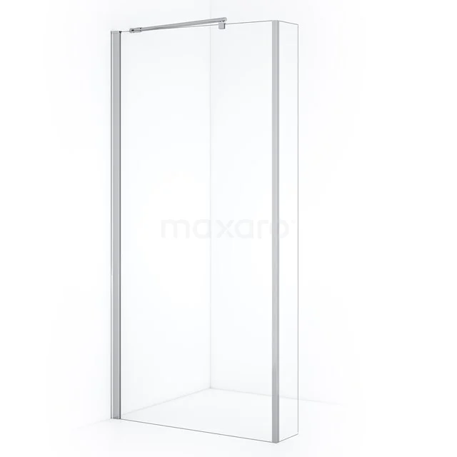 Zircon Comfort Inloopdouche | 90 cm Chroom Helder glas Vaste wand met zijwand GH-0902012