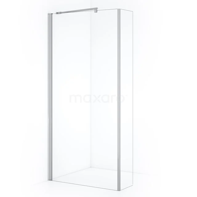 Zircon Comfort Inloopdouche | 90 cm Chroom Helder glas Vaste wand met zijwand GH-0903012