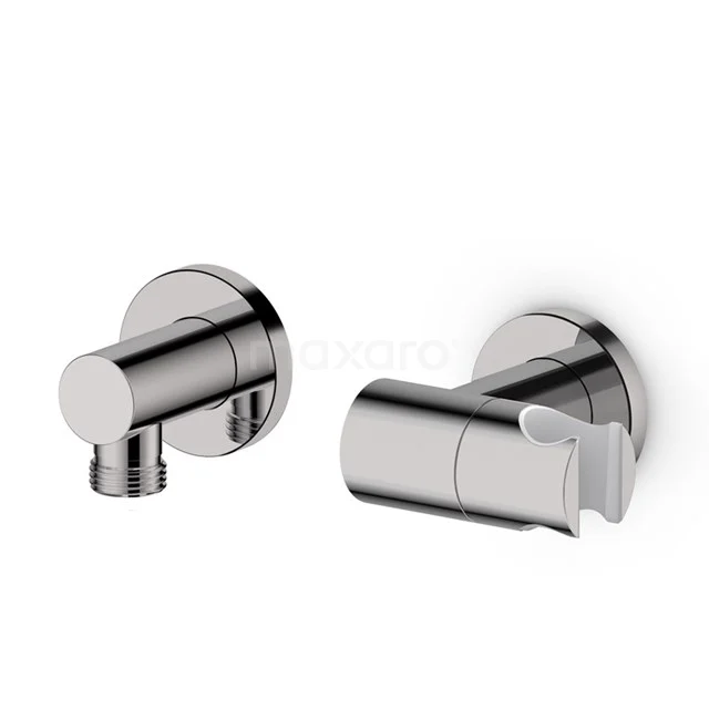 Wall-mounted chrome Bath tap with minimalist design, round shapes and durable finish. Perfect for modern bathrooms.