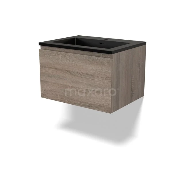 Modulo Vanity units with basin | 60 cm Oak Handle-less front Quartz 1 drawer BMW11-04235