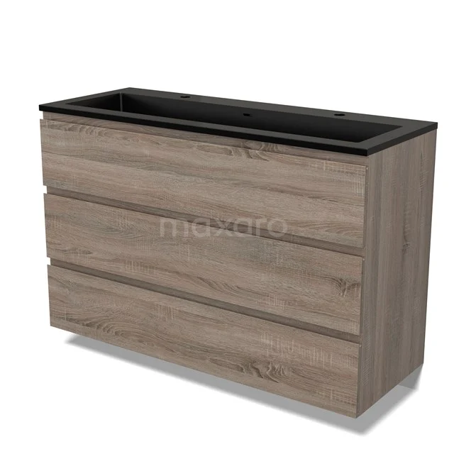 Modulo Bathroom furniture with sink | 120 cm Oak Handle-less front Quartz 3 drawers BMW19-02389